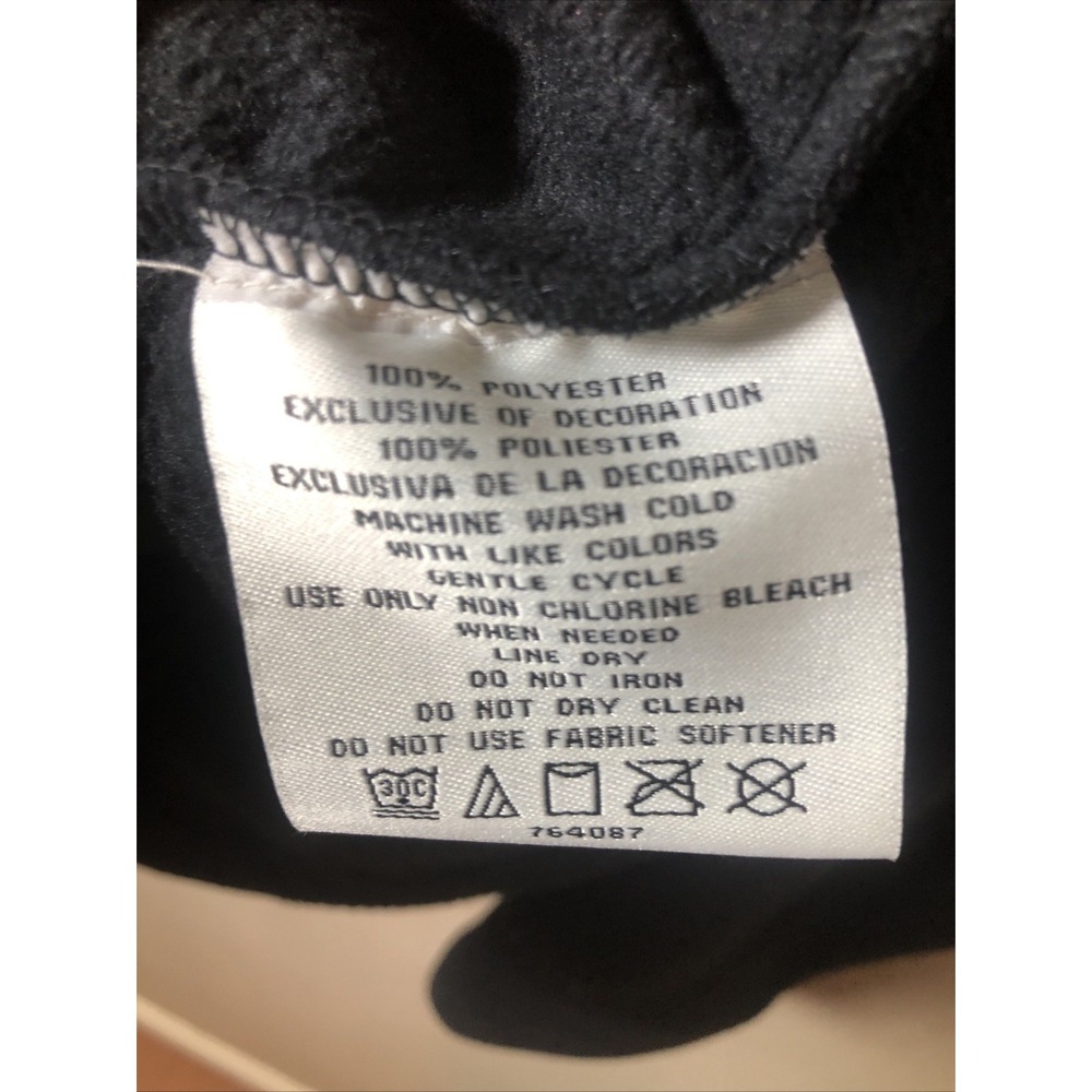 NWT Women Small Double Diamond Thermal Fleece Zip Jacket Black Zip Pockets Logo - Picture 12 of 14